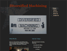 Tablet Screenshot of diversifiedmachining.net